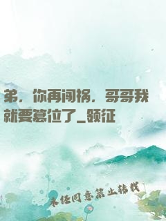弟，你再闯祸，哥哥我就要篡位了