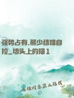 强势占有,慕少情难自控