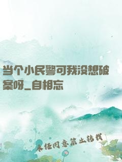 当个小民警可我没想破案呀