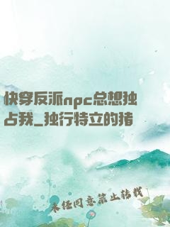 快穿反派npc总想独占我