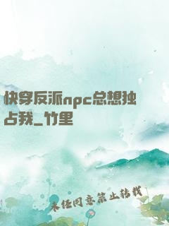 快穿反派npc总想独占我