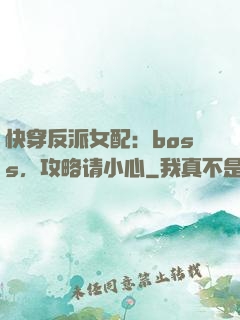 快穿反派女配：boss，攻略请小心