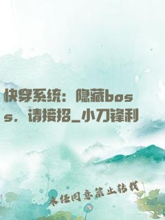 快穿系统：隐藏boss，请接招