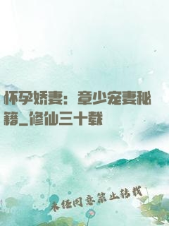 怀孕娇妻：章少宠妻秘籍