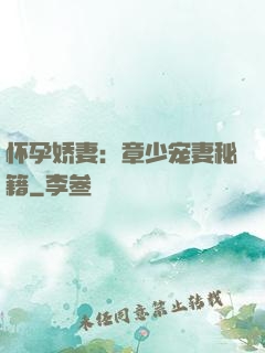 怀孕娇妻：章少宠妻秘籍