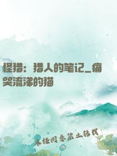 怪猎：猎人的笔记