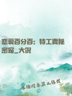 恋爱百分百：特工妻秘密宠