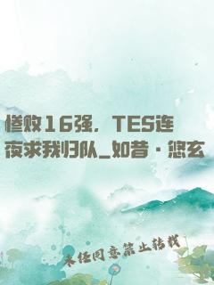 惨败16强，TES连夜求我归队