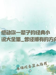 感动你一辈子的经典小说大全集
