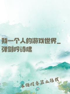 我一个人的游戏世界