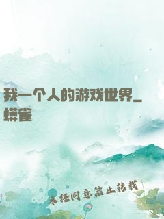 我一个人的游戏世界