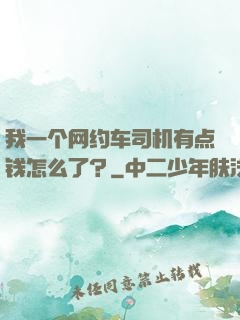 我一个网约车司机有点钱怎么了？