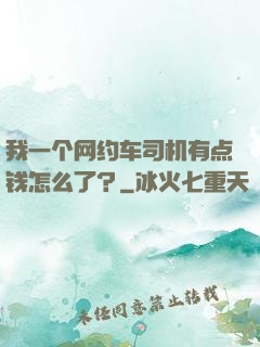 我一个网约车司机有点钱怎么了？