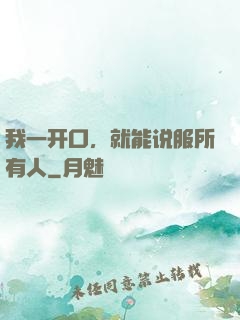 我一开口，就能说服所有人