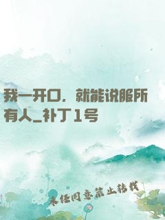 我一开口，就能说服所有人