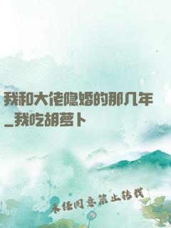 我和大佬隐婚的那几年