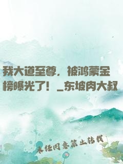 我大道至尊，被鸿蒙金榜曝光了！