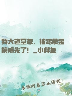 我大道至尊，被鸿蒙金榜曝光了！