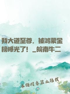 我大道至尊，被鸿蒙金榜曝光了！