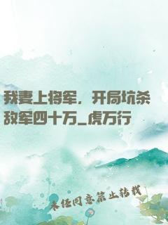 我妻上将军，开局坑杀敌军四十万