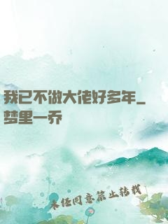 我已不做大佬好多年