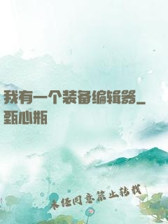 我有一个装备编辑器