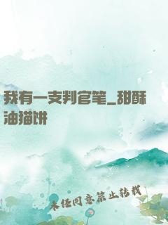 我有一支判官笔