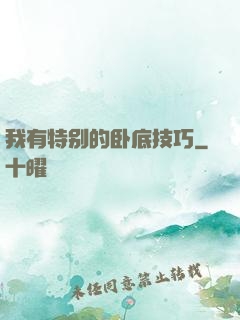我有特别的卧底技巧