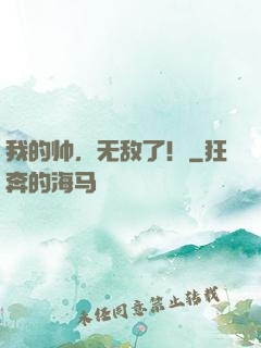 我的帅，无敌了！