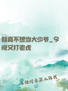 我真不想当大少爷