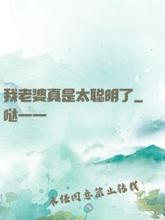 我老婆真是太聪明了