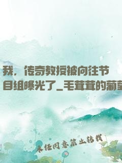我，传奇教授被向往节目组曝光了