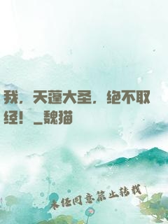 我，天蓬大圣，绝不取经！