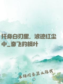 托身白刃里，浪迹红尘中