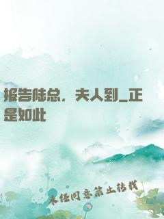 报告陆总，夫人到