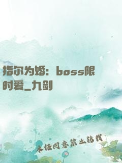 指尔为婚：boss限时爱