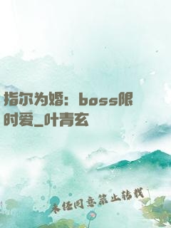 指尔为婚：boss限时爱