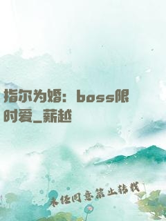 指尔为婚：boss限时爱