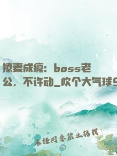 撩妻成瘾：boss老公，不许动