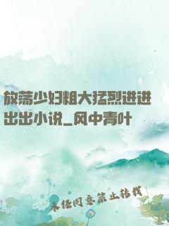 放荡少妇粗大猛烈进进出出小说