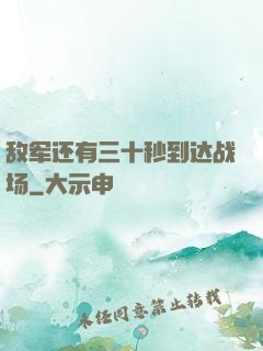 敌军还有三十秒到达战场