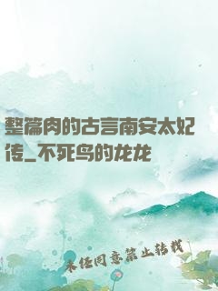 整篇肉的古言南安太妃传