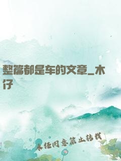整篇都是车的文章