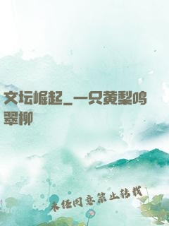 文坛崛起