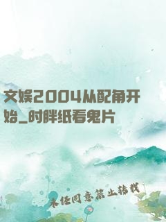 文娱2004从配角开始