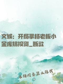 文娱：开局拿杨老板小金库搞投资