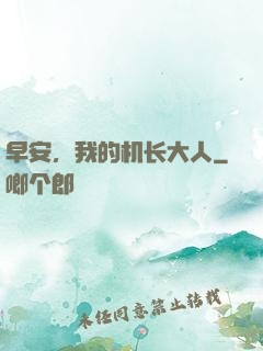 早安，我的机长大人