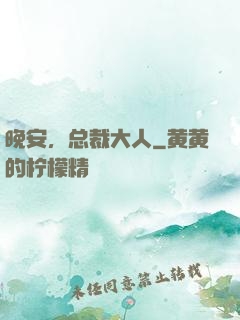 晚安，总裁大人