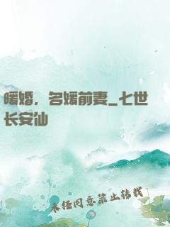 暖婚，名媛前妻