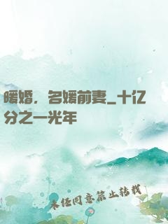 暖婚，名媛前妻